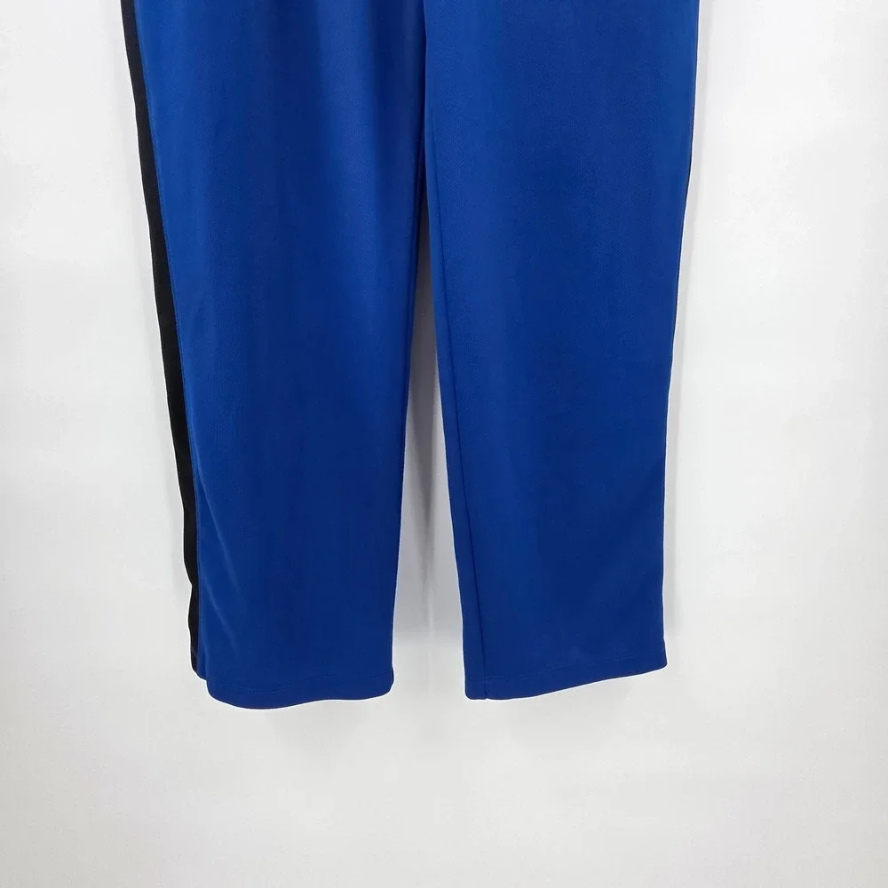 POLO RALPH LAUREN TRACK PANTS MENS LARGE BLUE BLACK POCKETS PERFORMANCE ATHLETIC